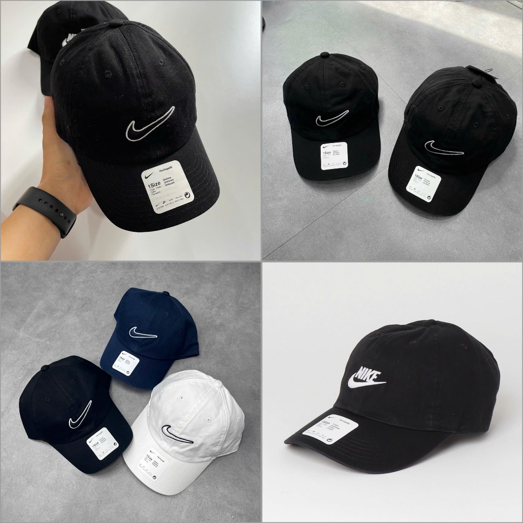 [Bao Check Chính Hãng💯] Nón Nike Heritage Swoosh Black 943091-010 * Mũ Nike Chính Hãng Nhập Khẩu Ful