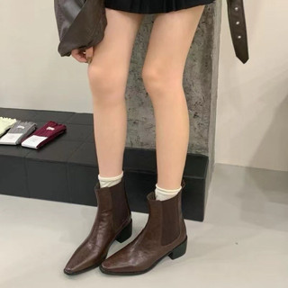 Hàng QCCC Boots da mềm đế 5cm cao cấp 5662