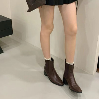 Hàng QCCC Boots da mềm đế 5cm cao cấp 5662