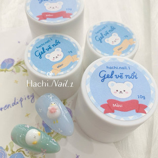  Gel vẽ nổi Hachi Nail - gel nổi tạo hình thú làm nail 