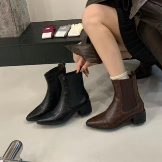 Hàng QCCC Boots da mềm đế 5cm cao cấp 5662