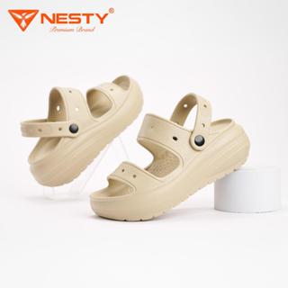  HỎA TỐC  Dép Sandal Nữ Đế Cao 6cm Đúc Nguyên Khối Thương Hiệu NESTY Mã NE51_Tặng Charm 3D 