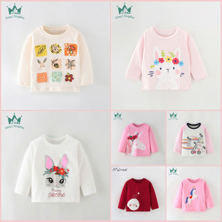  BST áo thun cotton thu đông Forest Kingdom nhiều mẫu cho bé gái 2-7 tuổi FKG1 - Little Maven 