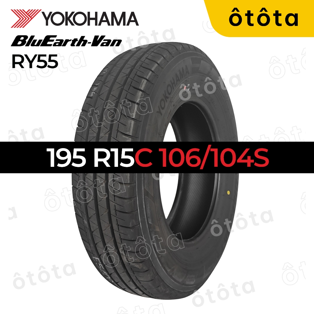 Lốp ô tô Yokohama 195 R15C 104S BluEarth VAN RY55 - Chính hãng BH 5 năm (195R15, 195 R15)