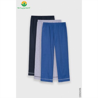  Quần cotton nam trung niên quần Pijama ông già kẻ sọc mặc nhà thời trang Việt Thắng - Q06.5436 