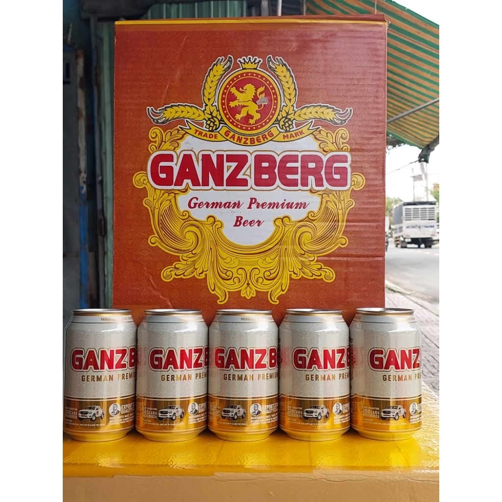 Bia Ganzberg cambodia 12 lon thơm ngon bia nhập khẩu