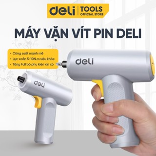 [Tặng full phụ kiện] Máy vặn vít pin Deli, tua vít pin công suất mạnh động cơ dung lượng pin 1500maH