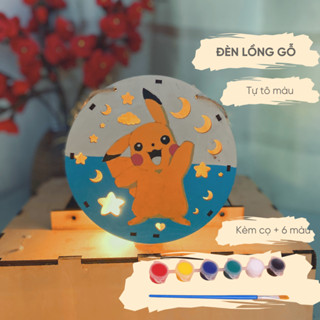 Đèn Lồng Trung Thu Thỏ Nhồi Bông, Lồng Đèn Trung Thu Gỗ Tô Màu, Lồng Đèn Thỏ Ngọc Trung Thu 2025