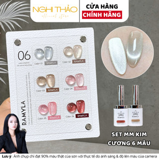 Set sơn gel mắt mèo kim cương RAMYLA 6 màu Nghi Thảo