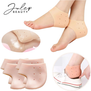 2 Miếng Lót Bao Gót Chân Silicon Bảo Vệ Gót Chân, Giảm Nứt Khô Gót Dùng Cho Nam Và Nữ - JULEP BEAUTY