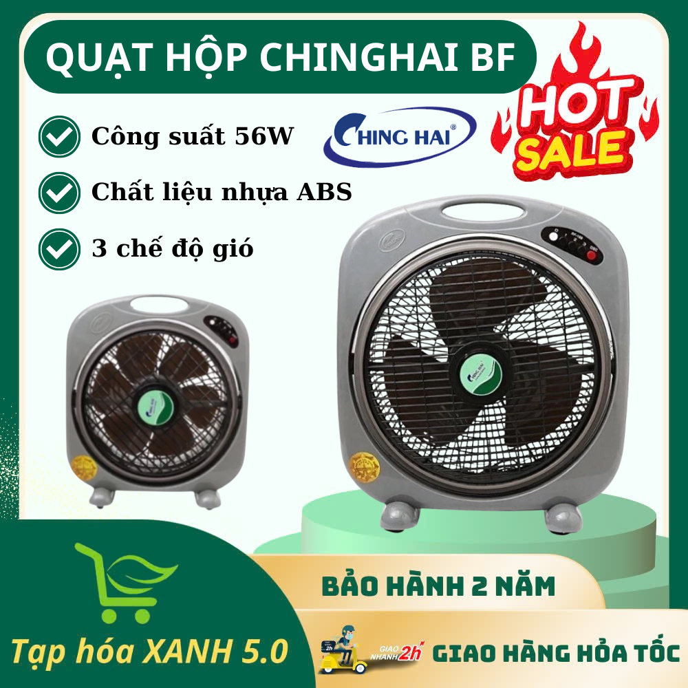 Quạt Hộp ChingHai BF168, BF1688 Chính Hãng Với Cánh Dài 35cm, Động Cơ Mạnh Mẽ, Bền Bỉ, BH 2 Năm