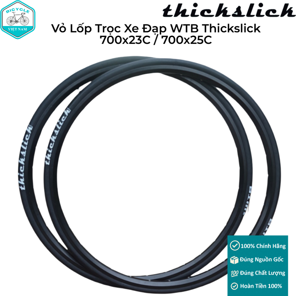 Vỏ Lốp Trọc Xe Đạp Road, Fixed Gear WTB THICK&LICK 700x23/25C – Hàng Chính Hãng