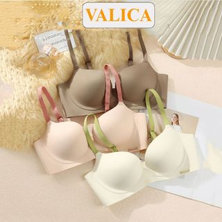   Deal Shock  Áo ngực nâng ngực đúc su mút dày - Áo lót nữ không gọng lưng bản to co giãn VALICA A431 
