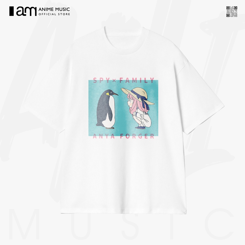 Áo thun Unisex SPYxFAMILY Anya Forger Oversized 100% Cotton ngắn tay