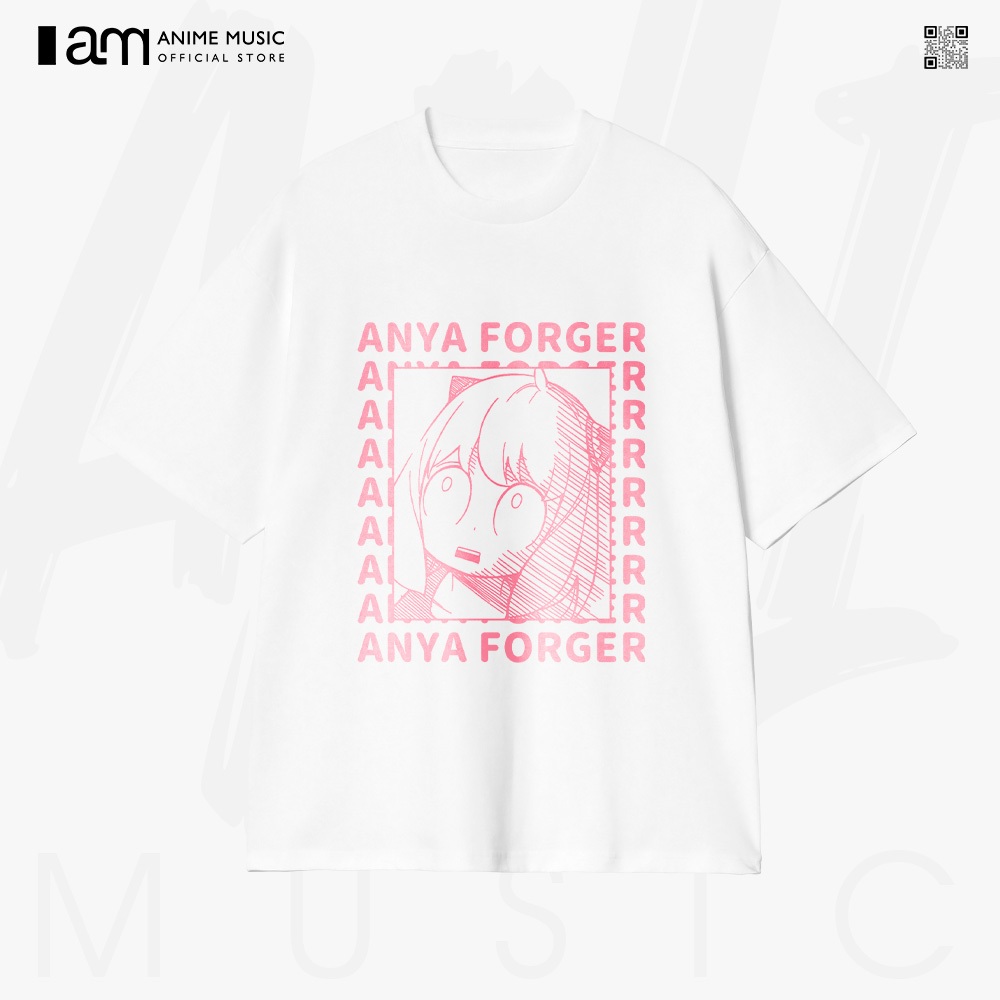 Áo thun Unisex SPYxFAMILY Anya Forger Oversized 100% Cotton ngắn tay