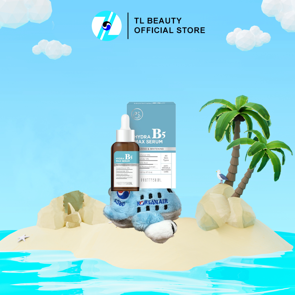 [TEM PHỤ + XUẤT VAT] Serum B5 phục hồi dưỡng trắng Prettyskin - Prettyskin Hydra Max Serum B5 - 50ml