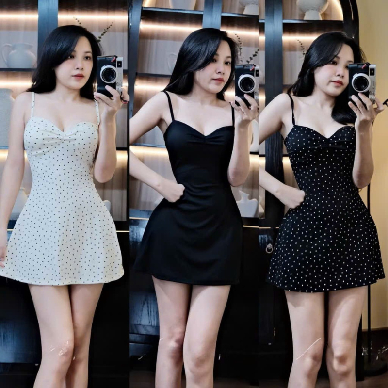 Váy Body Nữ Dáng Ngắn 2 Dây LONACO D218,Thiết Kế Thời Trang Phong Cách Trẻ Trung Phong Cách Hàn Quốc | BigBuy360 - bigbuy360.vn
