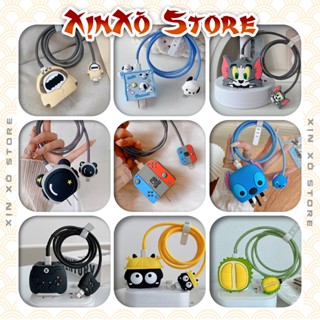 Vỏ bọc bảo vệ Cáp Sạc Cốc sạc Iphone 20W 18W hoạt hình dễ thương bảo vệ sạc toàn diện - XỊN XÒ Store 