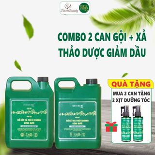 Combo Can Dầu Gội / Dầu Xả Thảo Dược NAM NUNG Nam nung Giảm Dầu, Giảm Bết tóc, Gãy Rụng- Can 2000ml