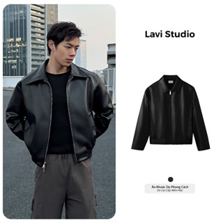 Áo Khoác Da Duncan Form Boxy Local Brand Lavi Studio Phong Cách Nam Nữ Unisex