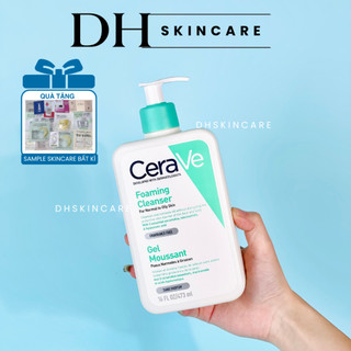  Sữa rửa mặt Cerave Foaming Hydrating Facial Cleanser cho da dầu da khô 473ml 236ml Dhskincare 
