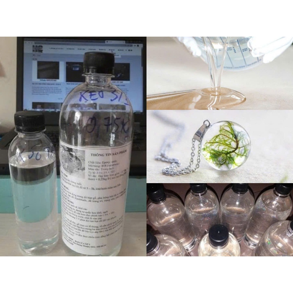 Keo EPOXY RESIN 3/1 Trong Suốt Đổ Bàn, Làm Đồ Handmade, Đổ Khuôn, Đồ Trang Sức,... Giá Rẻ