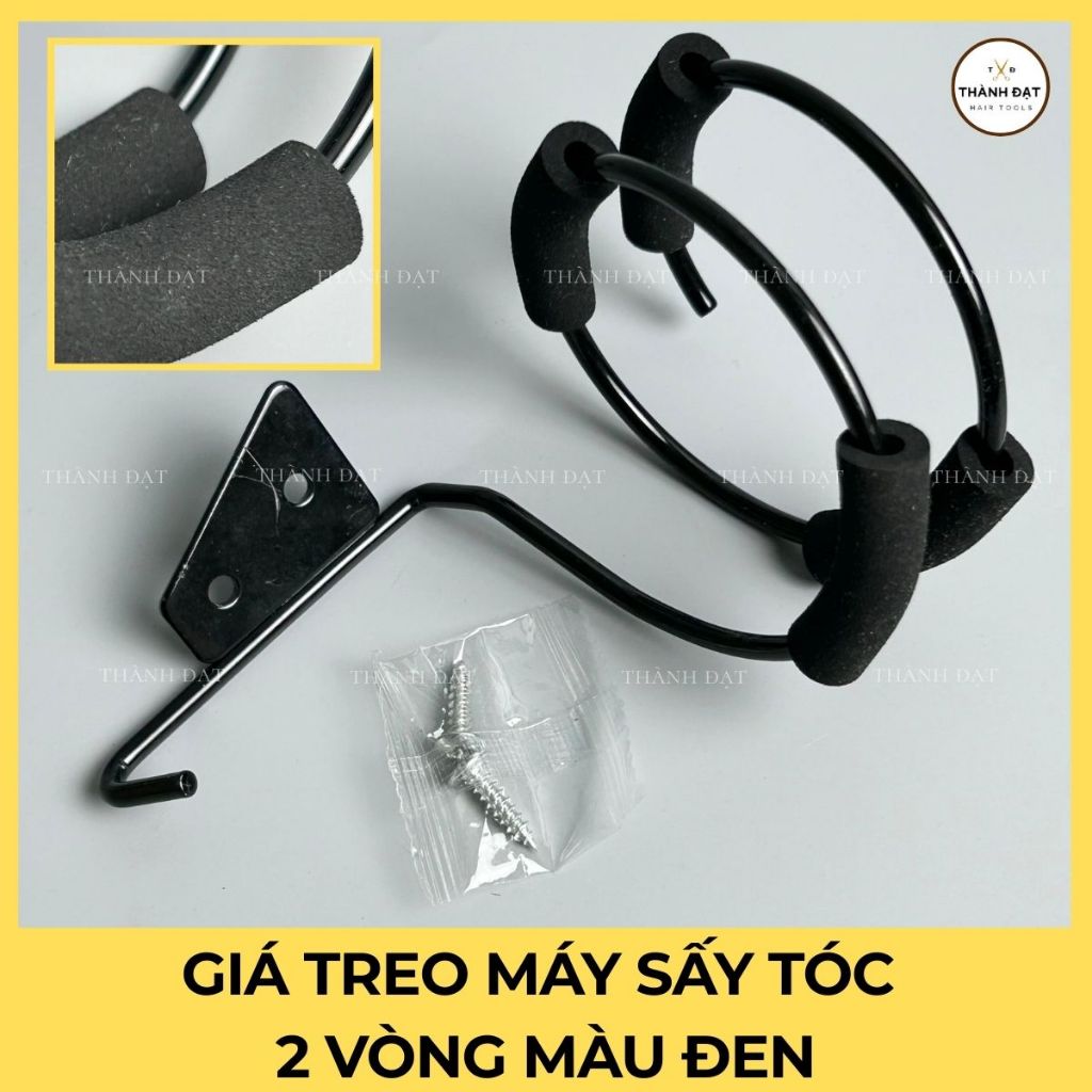 Giá treo máy sấy tóc có đệm mút