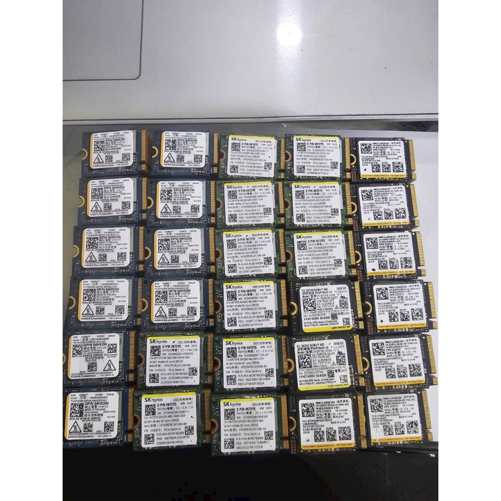 Ssd Nvme 2230 256gb 512gb  nhiều hãng, Gen 4x4, Date 2025, Sk 100%