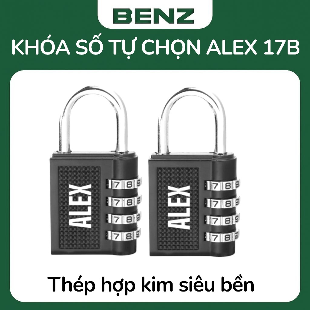 Ổ Khóa Số ALEX 17B Chính Hãng – Khóa 3 Dãy Tự Chọn An Toàn