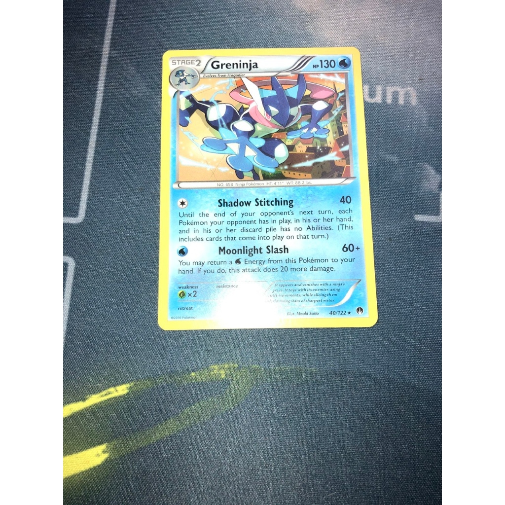 Thẻ bài Pokemon - Greninja - tiếng Anh - chính hãng Nintendo