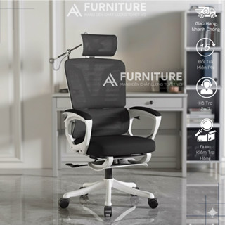  Ghế Xoay Văn Phòng Công Thái Học 006 – Ngả Lưng Gác Chân Tựa Đầu Êm Ái | Nội Thất Anh Hoàng 