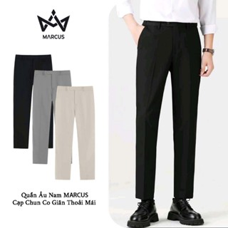 Quần Âu Nam MARCUS Cạp Chun Ẩn Co Giãn Form Đẹp Lịch Lãm Chống Bai Xù CT 