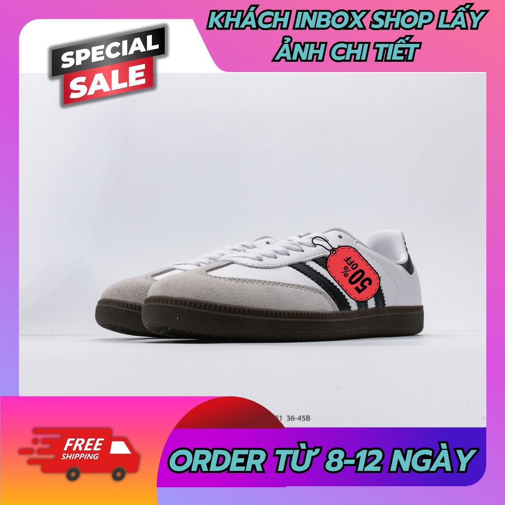 ✮Order✮Best Quality✮Sneaker✦OG 'White Black Gum' B75806✦✮𝐁𝐀𝐓𝐂𝐇-𝐒𝐀𝐌𝐁𝐀✮