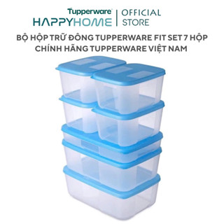 Full Box - Bộ hộp trữ đông Tupperware Freezermate Fit Set (7 hộp) - Bảo hành trọn đời Nhựa nguyên sinh an toàn