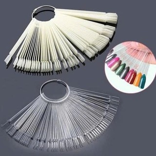 Que móng vuông 50 que 3 màu trong,đục,đen học nail, lên mẫu nail