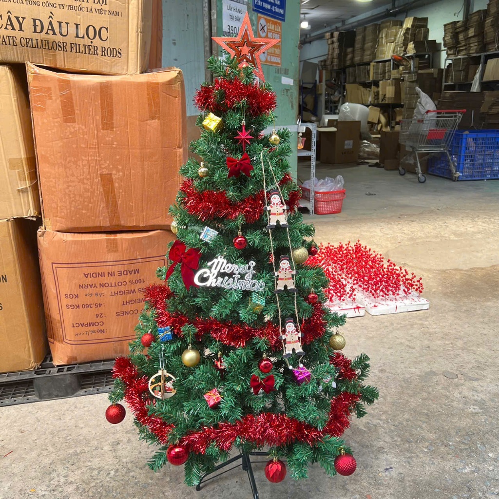 Set Phụ Kiện Treo Trang Trí Cây Thông Noel SET10 Cao 1.8m
