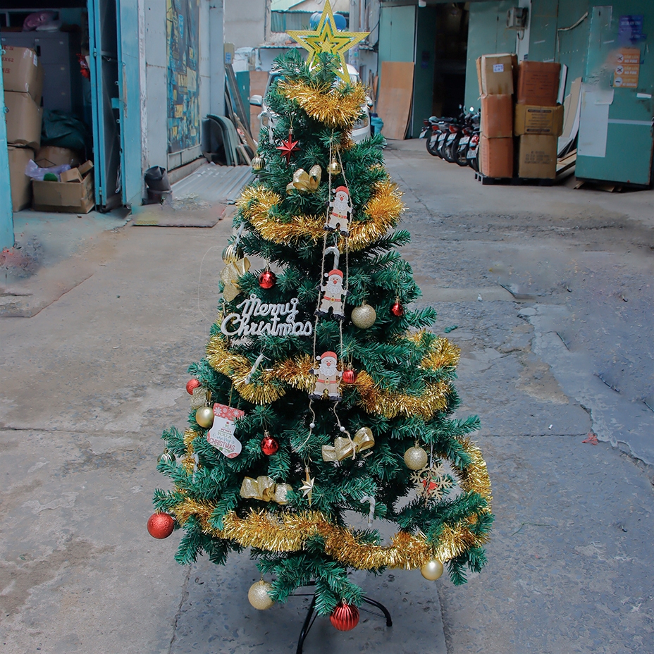 Set Phụ Kiện Treo Trang Trí Cây Thông Noel SET10 Cao 1.5m