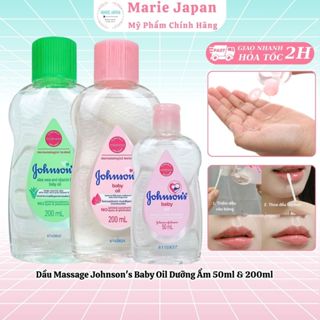 Dầu Massage Johnson's Baby Oil Dưỡng Ẩm 50ml & 200ml