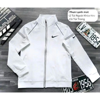 Áo Khoác Thể Thao Thun Lạnh Nam Nữ Cao Cấp Màu Trắng FLY Mềm Mại, Chống Nắng không xù lông áo khoác thu đông