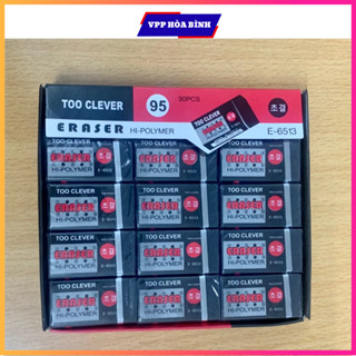  Lốc 30 Tẩy Bút Chì Đen 2B-Tẩy Học Sinh Dùng cho học sinh tiểu học 