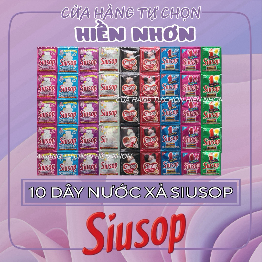 Combo 10 Dây Nước Xả Vải SiuSop Dây 10 Gói