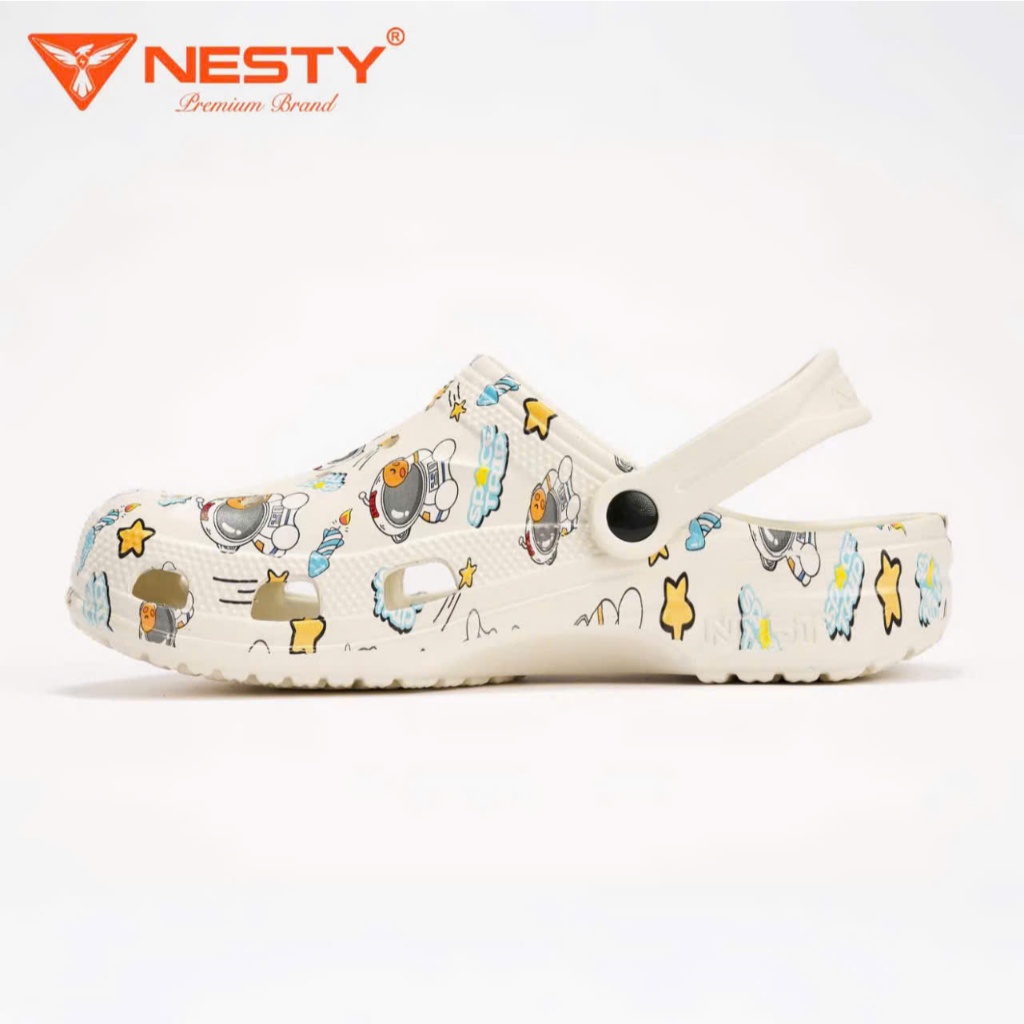 NE50-IN Dép Sục Nesty Họa Tiết Hot Trend Đế Cao 4cm Full Size Nam Nữ