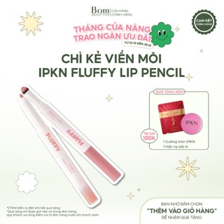 Chì Kẻ Viền Môi Hàn Quốc Kết Hợp Son Hai Đầu IPKN Fluffy Lip Pencil-8 Màu Mịn Lì Che Thâm (10/2027)
