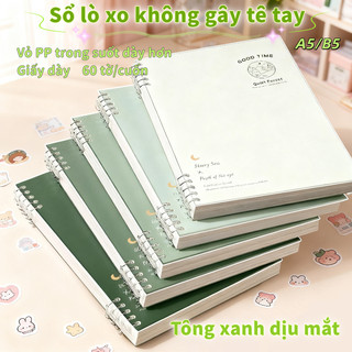 Sổ gáy xoắn A5 B5 có thể tháo rời chuyển màu êm tay phong cách Ins - Sổ ghi chép học tập cho học sinh 