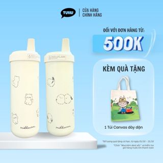 Bình giữ nhiệt khắc tên Gà Con 750ml, bình nước nóng lạnh inox 316 cao cấp có ống hút trân châu – TUHUHOUSE