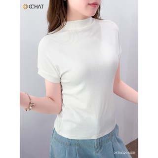 Áo Thun Nữ CCHAT Dáng Ôm Bổ Lưng Basic Chất Liệu Cao Cấp 25TNC2014OB