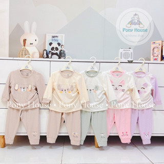  Bộ Dài Tay Dokma Cổ Tròn Chất Cotton Co Giãn Mềm Mại Cho Bé Trai Bé Gái 