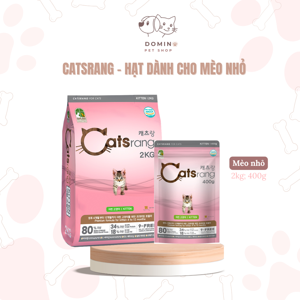 [HÀNG CHUẨN] [400g -1,5kg - 2kg] Thức ăn cho mèo nhỏ Catsrang Kitten