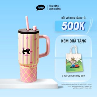 Ly giữ nhiệt FANCY inox 316 710ml cao cấp, bình giữ nhiệt dễ thương có tay cầm - TUHUHOUSE