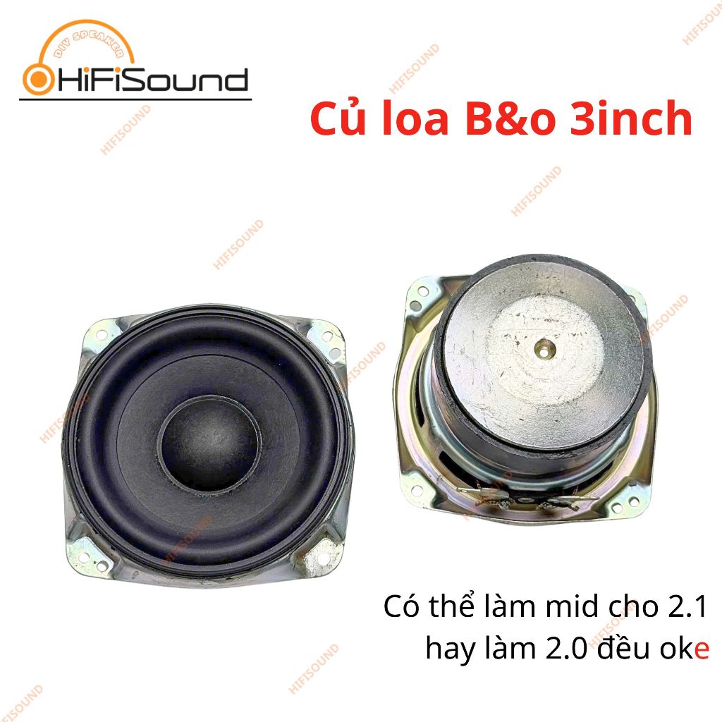 Củ loa mid bass b/o 3 inch siêu hay làm 2.0 hay mid 2.1 đều được